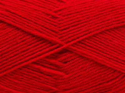 4x100gr. CLASSIC DK Akrilik Koyu Fuşya Kışlık, Düz iplikler, 100% Akrilik