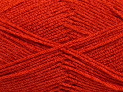 4x100gr. CLASSIC DK Akrilik Koyu Turuncu Kışlık, Düz iplikler, 100% Akrilik