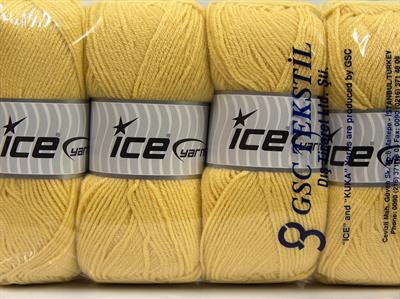 4x100gr. CLASSIC DK Akrilik Koyu sarı Kışlık, Düz iplikler, 100% Akrilik