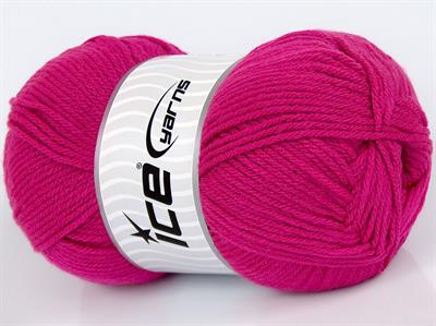4x100gr. CLASSIC DK Akrilik Fuşya Kışlık, Düz iplikler, 100% Akrilik