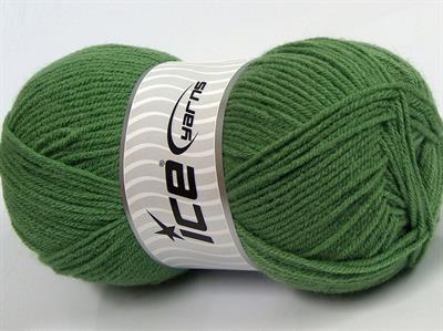 4x100gr. CLASSIC DK Akrilik Yeşil Kışlık, Düz iplikler, 100% Akrilik