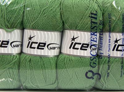 4x100gr. CLASSIC DK Akrilik Yeşil Kışlık, Düz iplikler, 100% Akrilik