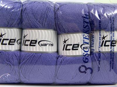 4x100gr. CLASSIC DK Akrilik Lavanta Kışlık, Düz iplikler, 100% Akrilik