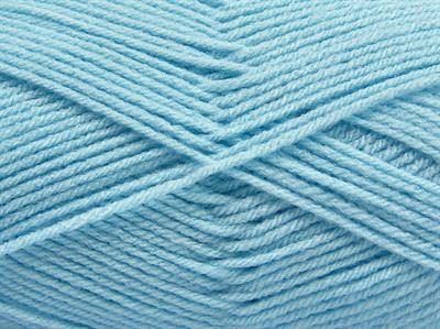4x100gr. CLASSIC DK Akrilik Açık Mavi Kışlık, Düz iplikler, 100% Akrilik