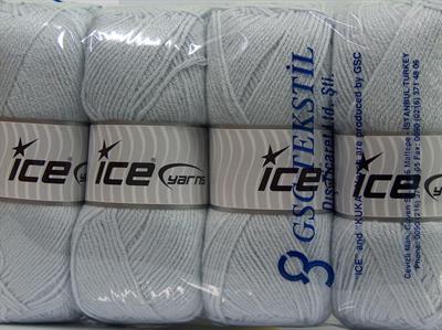 4x100gr. CLASSIC DK Akrilik Açık Mavi Kışlık, Düz iplikler, 100% Akrilik