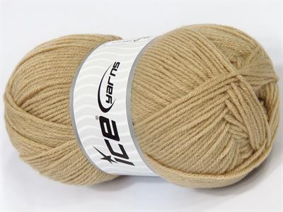 4x100gr. CLASSIC DK Akrilik Açık Kamel Kışlık, Düz iplikler, 100% Akrilik