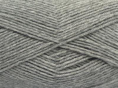 4x100gr. CLASSIC DK Akrilik Açık Gri Kışlık, Düz iplikler, 100% Akrilik