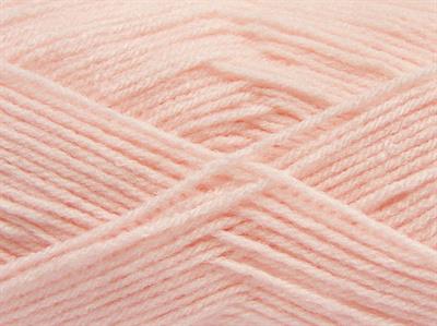 4x100gr. CLASSIC DK Akrilik Açık Pembe Kışlık, Düz iplikler, 100% Akrilik