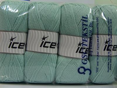 4x100gr. CLASSIC DK Akrilik Nane Yeşil Kışlık, Düz iplikler, 100% Akrilik