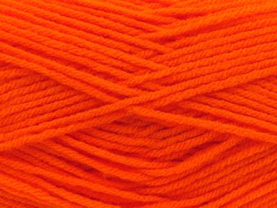4x100gr. CLASSIC DK Akrilik Turuncu Kışlık, Düz iplikler, 100% Akrilik