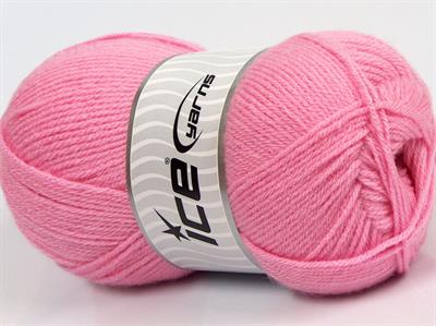 4x100gr. CLASSIC DK Akrilik Pembe Kışlık, Düz iplikler, 100% Akrilik