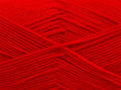 4x100gr. CLASSIC DK Akrilik Kırmızı Kışlık, Düz iplikler, 100% Akrilik