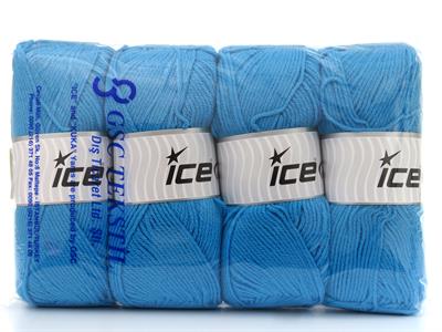 4x100gr. CLASSIC DK Akrilik Turkuaz Kışlık, Düz iplikler, 100% Akrilik