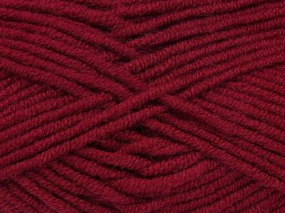 Lot of 4 x 100gr Skeins Ice Yarns CLASSIC WOOL BULKY (25% Wool) Yarn Burgundy
