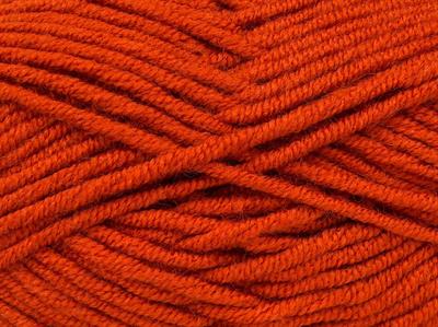 Lot of 4 x 100gr Skeins Ice Yarns CLASSIC WOOL BULKY (25% Wool) Yarn Dark Orange