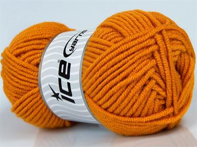 Lot of 4 x 100gr Skeins Ice Yarns CLASSIC WOOL BULKY (25% Wool) Yarn Gold