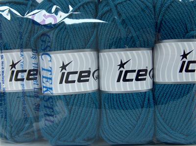 Lot of 4 x 100gr Skeins Ice Yarns CLASSIC WOOL BULKY (25% Wool) Yarn Jeans Blue