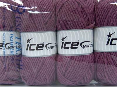 Lot of 4 x 100gr Skeins Ice Yarns CLASSIC WOOL BULKY (25% Wool) Yarn Lavender