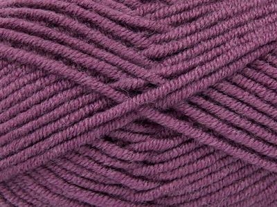 Lot of 4 x 100gr Skeins Ice Yarns CLASSIC WOOL BULKY (25% Wool) Yarn Lavender
