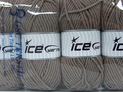Lot of 4 x 100gr Skeins Ice Yarns CLASSIC WOOL BULKY (25% Wool) Yarn Light Camel