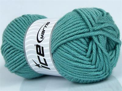 Lot of 4 x 100gr Skeins Ice Yarns CLASSIC WOOL BULKY (25% Wool) Yarn Light Turquoise