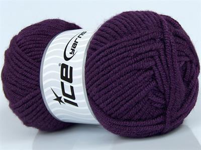 Lot of 4 x 100gr Skeins Ice Yarns CLASSIC WOOL BULKY (25% Wool) Yarn Maroon