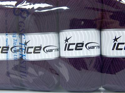 Lot of 4 x 100gr Skeins Ice Yarns CLASSIC WOOL BULKY (25% Wool) Yarn Maroon