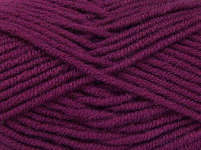 Lot of 4 x 100gr Skeins Ice Yarns CLASSIC WOOL BULKY (25% Wool) Yarn Purple