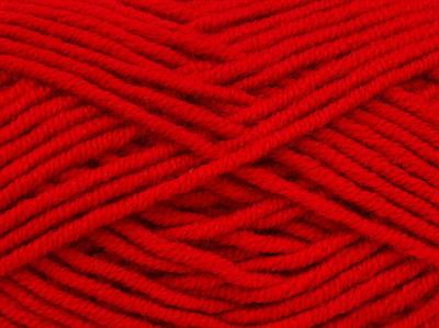 Lot of 4 x 100gr Skeins Ice Yarns CLASSIC WOOL BULKY (25% Wool) Yarn Red