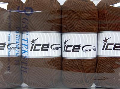 4x100gr. CLASSIC WOOL LIGHT Yün, Akrilik Kahverengi Kışlık, Yün, Düz iplikler