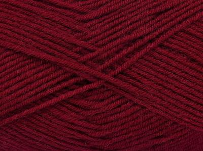 4x100gr. CLASSIC WOOL LIGHT Yün, Akrilik Bordo Kışlık, Yün, Düz iplikler