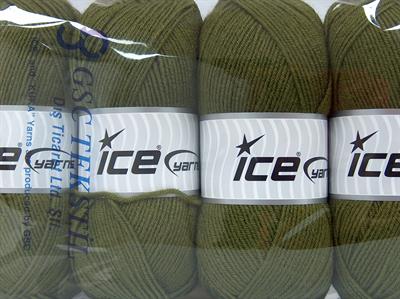 4x100gr. CLASSIC WOOL LIGHT Yün, Akrilik Haki Kışlık, Yün, Düz iplikler