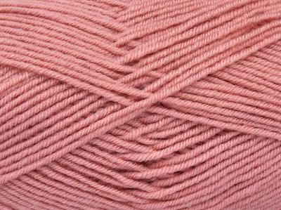 4x100gr. CLASSIC WOOL LIGHT Yün, Akrilik Açık Pembe Kışlık, Yün, Düz iplikler