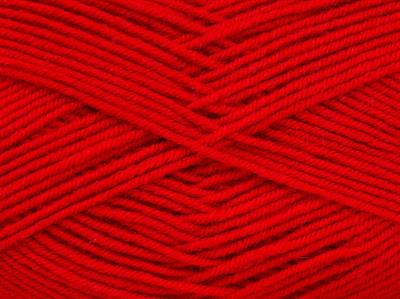 4x100gr. CLASSIC WOOL LIGHT Yün, Akrilik Kırmızı Kışlık, Yün, Düz iplikler