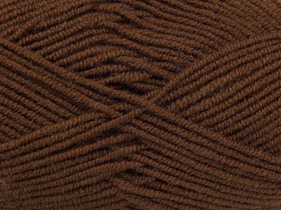 4x100gr. CLASSIC WOOL WORSTED Yün, Akrilik Kahverengi Kışlık, Yün, Düz iplikler, Worsted