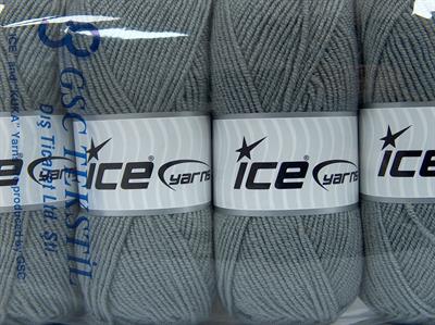 4x100gr. CLASSIC WOOL WORSTED Yün, Akrilik Açık Gri Kışlık, Yün, Düz iplikler, Worsted