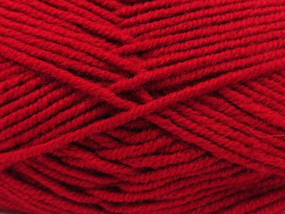 4x100gr. CLASSIC WOOL WORSTED Yün, Akrilik Kırmızı Kışlık, Yün, Düz iplikler, Worsted