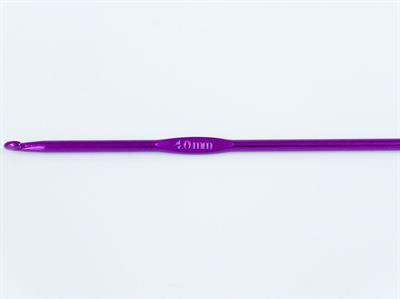 Color Aluminum Crochet Hooks - 15 cm . 4 mm (US 6)