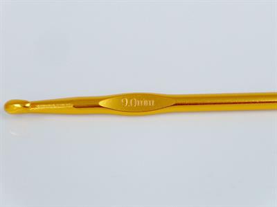 Color Aluminum Crochet Hooks - 15 cm . 9 mm (US 13)