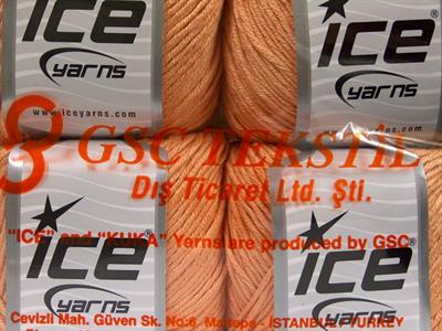 4x100gr. COTTON BAMBOO LIGHT Pamuk, Bambu Açık Somon Yazlık İplikler, Pamuk, Bambu