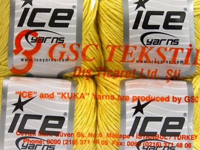 4x100gr. COTTON BAMBOO LIGHT Pamuk, Bambu Sarı Yazlık İplikler, Pamuk, Bambu