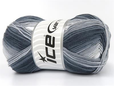 4x100gr. COTTON MAGIC Pamuk Gri Tonları Bebe, Yazlık İplikler, Pamuk, Batik Desenli, %100 Pamuk