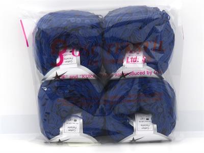 4x50gr. COTTON PAILLETTE Pamuk Mavi Metalik Simli, Yazlık İplikler, Pamuk, Boncuklu Pullu