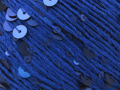 4x50gr. COTTON PAILLETTE Pamuk Mavi Metalik Simli, Yazlık İplikler, Pamuk, Boncuklu Pullu