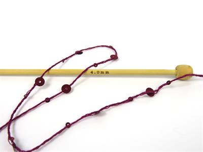 4x50gr. COTTON PAILLETTE Pamuk Maron Metalik Simli, Yazlık İplikler, Pamuk, Boncuklu Pullu