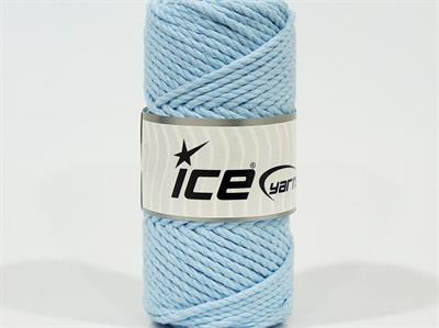 1x250gr. COTTON ROPE Pamuk Bebe Mavisi Yazlık İplikler, Pamuk, Çok Kalın, %100 Pamuk