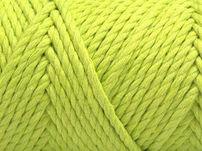 1x250gr. COTTON ROPE Pamuk Açık Yeşil Yazlık İplikler, Pamuk, Çok Kalın, %100 Pamuk