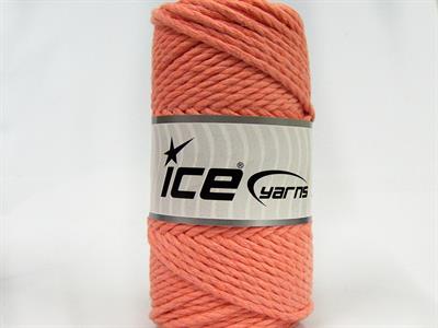 1x250gr. COTTON ROPE Pamuk Açık Somon Yazlık İplikler, Pamuk, Çok Kalın, %100 Pamuk