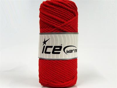 1x250gr. COTTON ROPE Pamuk Kırmızı Yazlık İplikler, Pamuk, Çok Kalın, %100 Pamuk