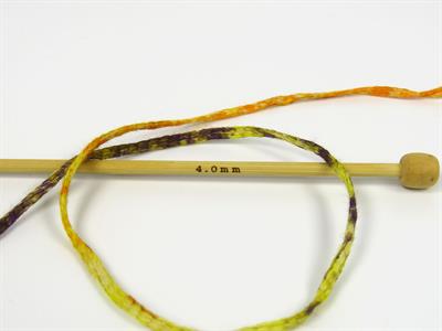 Lot of 4 x 100gr Skeins Ice Yarns COTTON SPLASH (100% Cotton) Yarn Purple Green Orange Brown Yellow